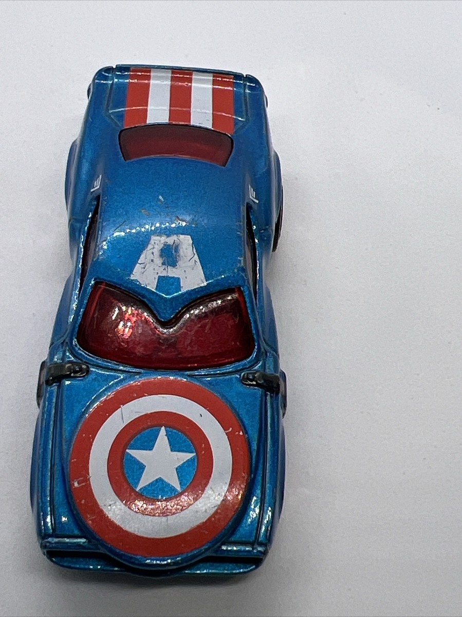 Hot Wheels Marvel BDM73 Blue Car Captain America Thailand Loose | eBay