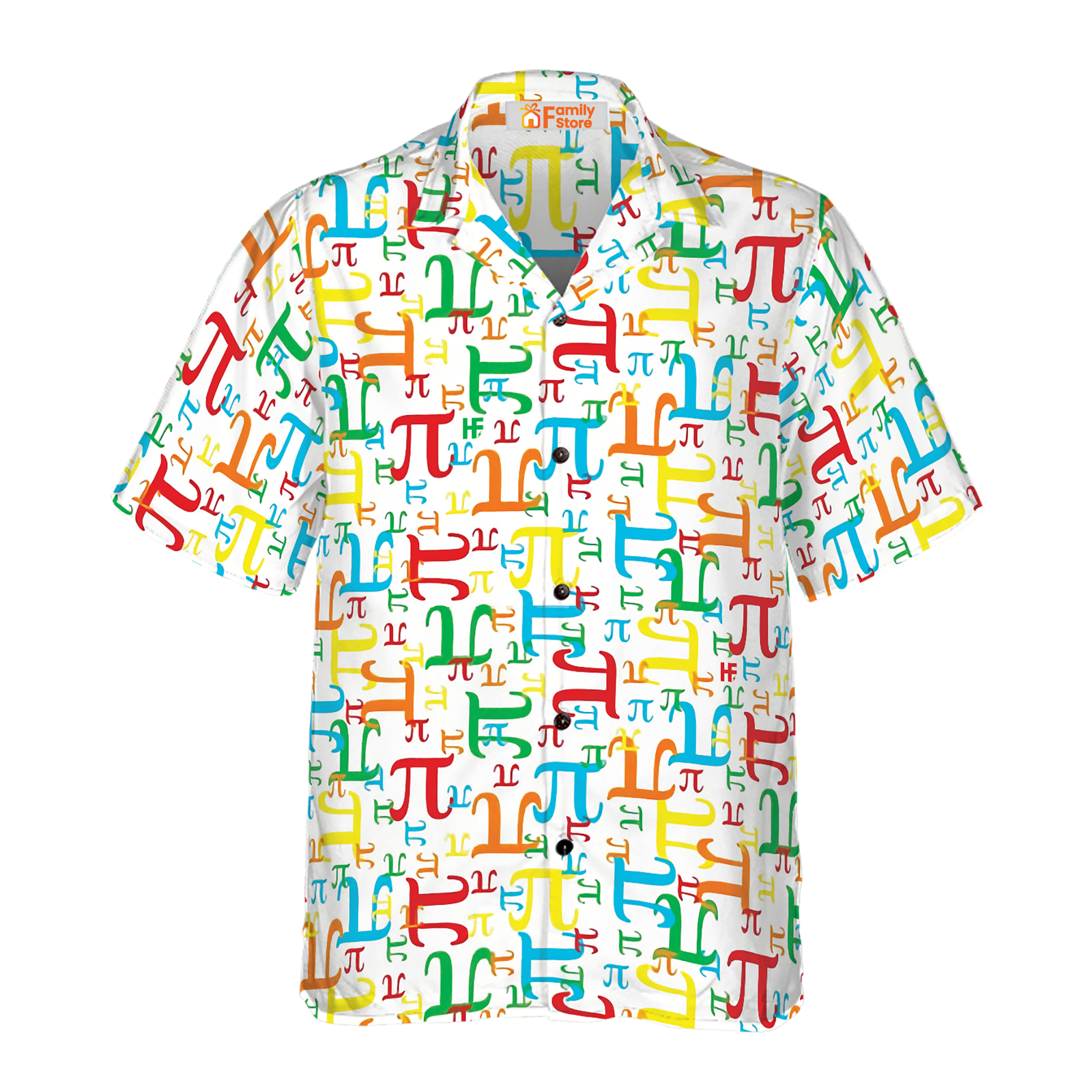 Pieces Of Pi Math Teacher Hawaiian Shirt For Men V1 Geeky Fun Design