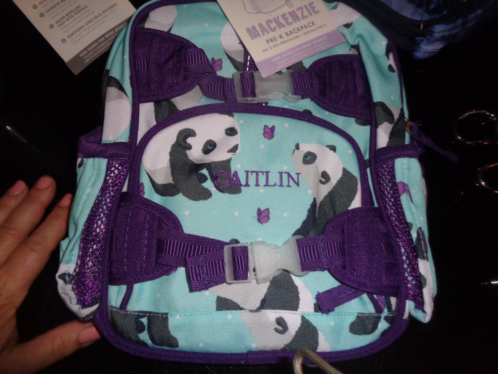 pottery barn panda backpack