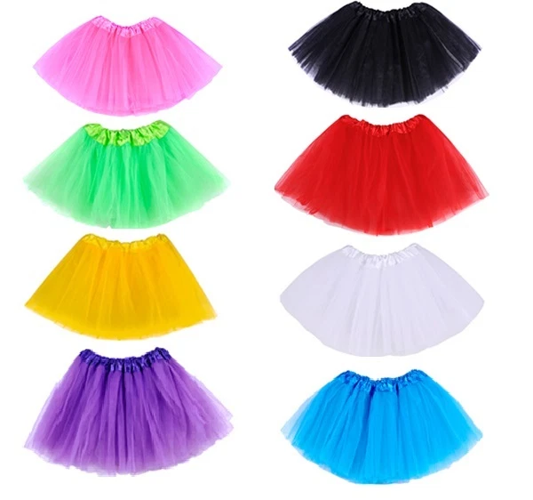Kids Ladies 3 Layers Tutu Skirt Ballet Dance Halloween Fancy Dress Hen Party UK - Image 3 of 4