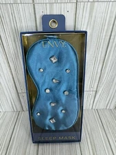 Teal Envy Bling 100% Satin Charmeuse Sleep Mask New For Side Or Stomach Sleepers