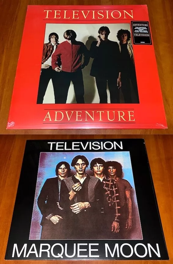 TELEVISION 2x LP Lot MARQUEE MOON & ADVENTURE *EU* ELEKTRA PRESS VINYL SET  New