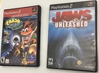 Crash Bandicoot and the wrath of cortex-Jaws unleashed (PlayStation 2)  Lot of 2
