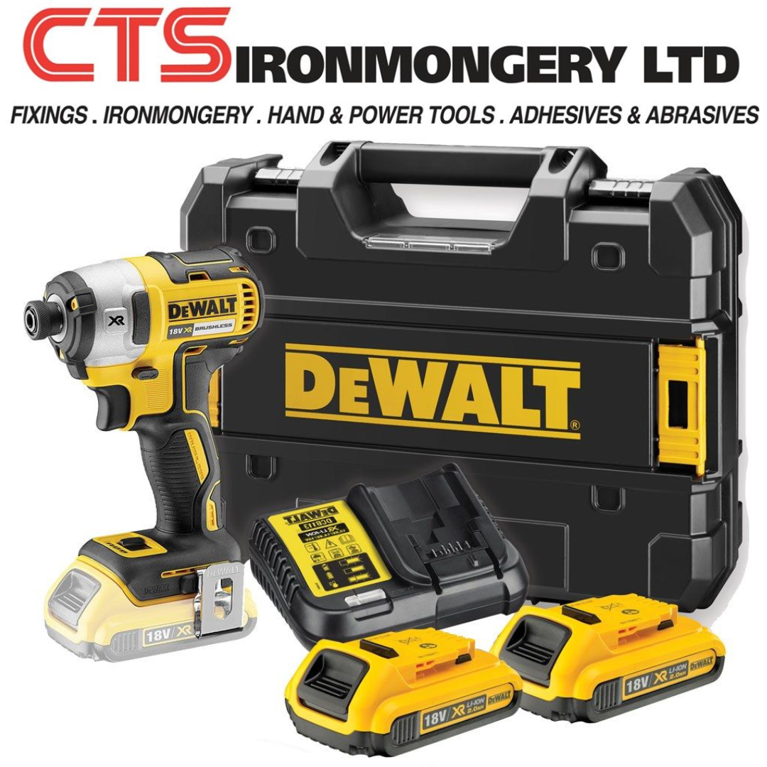 Dewalt DCF887D2 18V XR G2 Brushless Impact Driver - 2 x 2.0ah Batteries