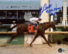 MIKE SMITH SIGNED AUTOGRAPHED 8x10 PHOTO + TRIPLE CROWN 2018 JUSTIFY BECKETT BAS