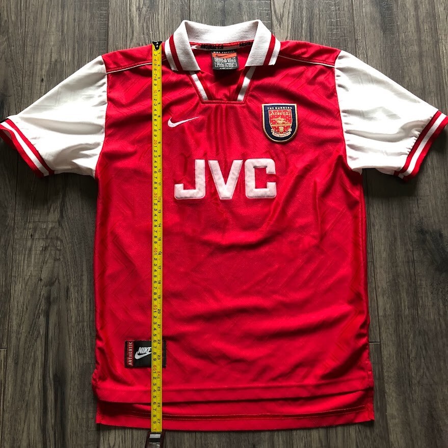 Original 1996- 1998 ARSENAL JVC RED & WHITE HOME SHIRT | eBay UK