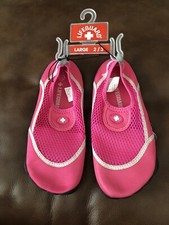NEW Girl's Pink LifeGuard Water Shoes Sz Large 2/3 Pink