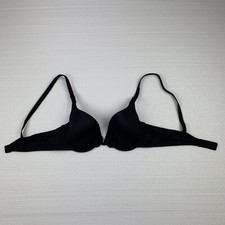 vanity fair black 34B underwire lightly padded bra lace detail