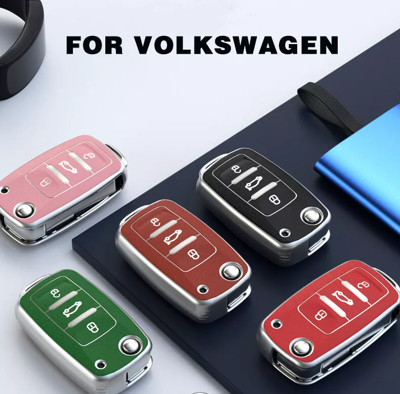 TPU Car Key Cover Shell Accessories For VW POLO BEETLE PASSAT TIGUAN MK5 CC  GOLF