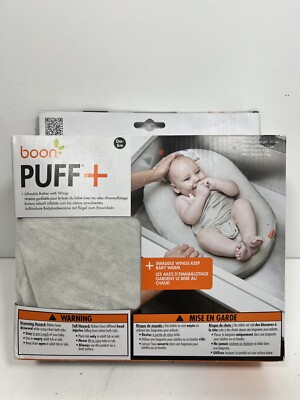 Boon Puff+ Inflatable Baby Bather - Infant Bathtub Micro-fleece Cover