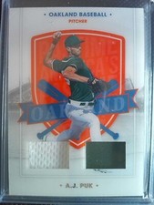 2021 Panini America's Pastime - A.J. Puk #26 (MEM) - Dual Swatches