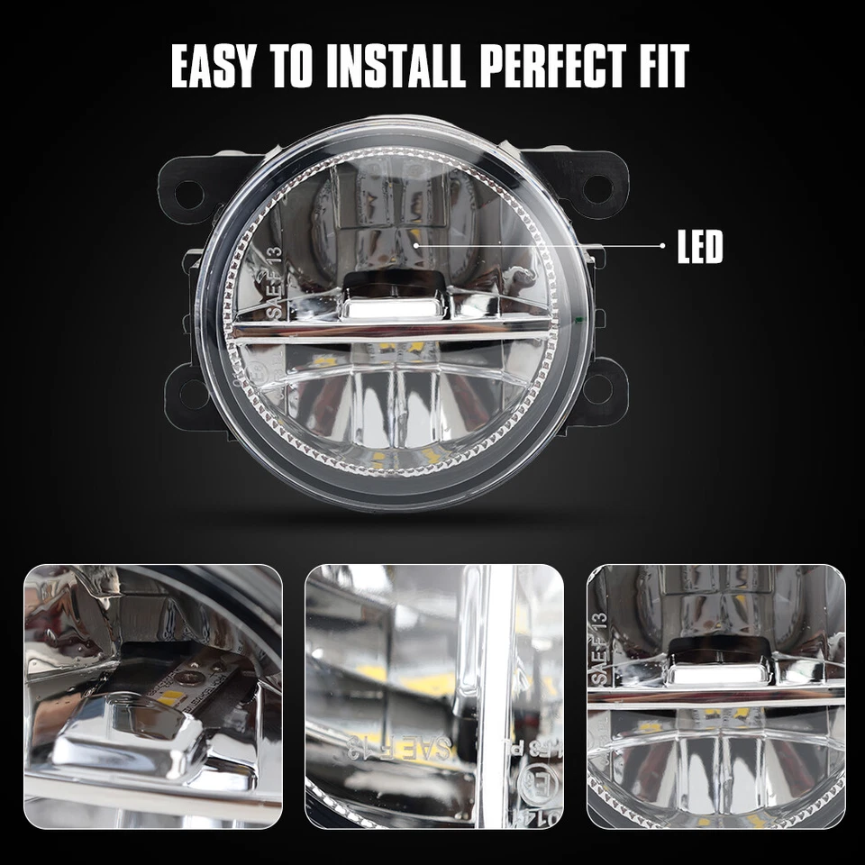 Pair Front Bumper Fog Light For Mitsubishi Outlander 380 ASX Triton Pajero Sport - image 3 of 4