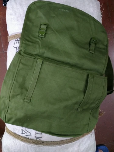 Military surplus collectibles, Chinese military Type 65 canvas bag with red star - Picture 6 of 8