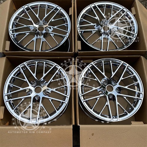 19" 20" CHROME WHEELS RIMS FITS FOR CHEVROLET CORVETTE C6 Z06 ZR1 19X10 20X12