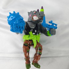 1991 Machine Gunnin' Rocksteady TMNT Wacky Action Figure Loose