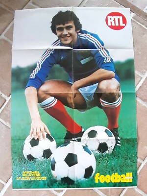 Poster Vintage Michel Platini - Années 80 - BD