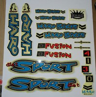 Haro Diet Sport Bmx Sticker Set - '90s Old School Freestyle Bmx Decal Set Haro Diet Sport Bmx Sticker Set - '90s Old School Freestyle Bmx Decal Set