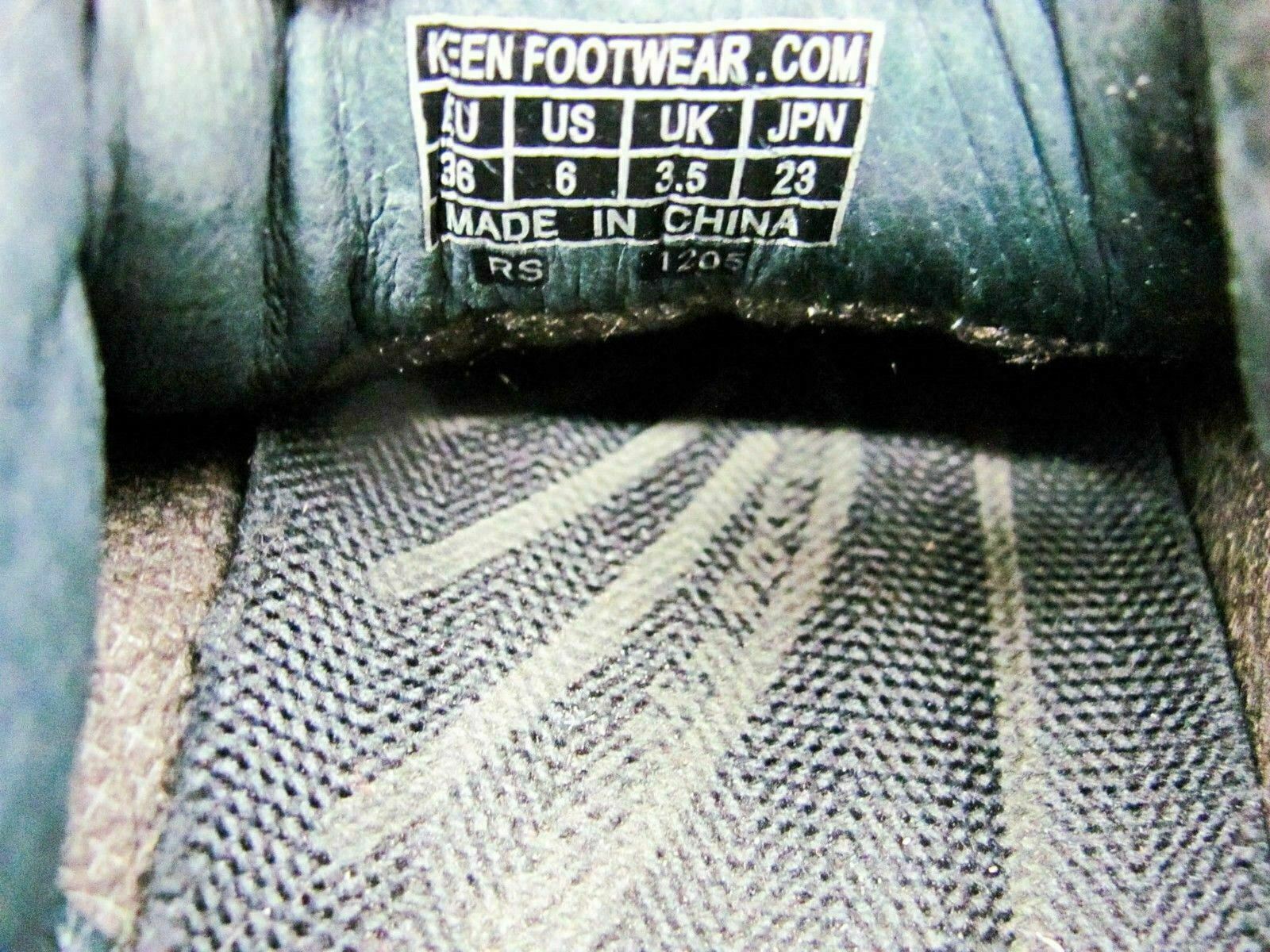 Scarpa donna Keen Briggs taglia 6M marrone pelle escursionismo Oxford sneaker usata qp