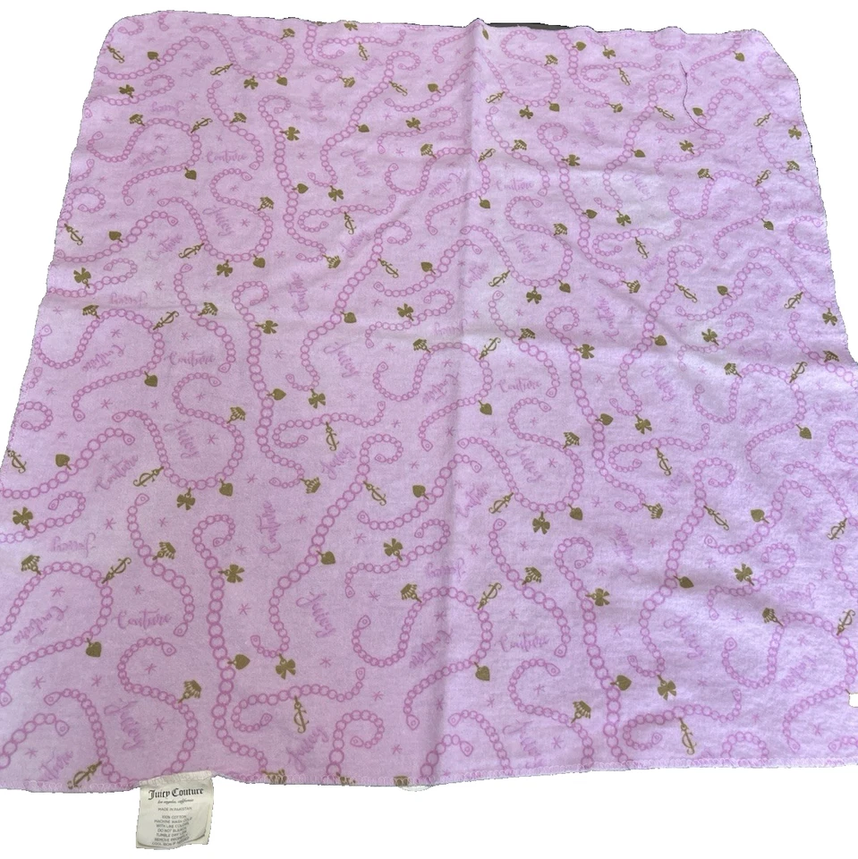 De Colección Juicy Couture Pulsera Recepción Manta Envoltura Y2k Dijes Oro Rosa 25x26 Foto 2 de 4