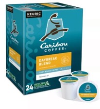 Caribou Coffee Daybreak Morning Blend, K-Cup Pods, Light Roast, 24 Count