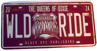 MERC COMICS QUEENS OF DIXIE VALET LICENSE PLATE ALUMINUM WILD RIDE SHIKARII NN