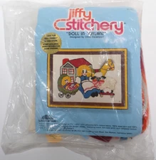 Vtg Jiffy Stitchery Kit #680 Doll in Toyland  Chris Davenport Unopened 1970s USA