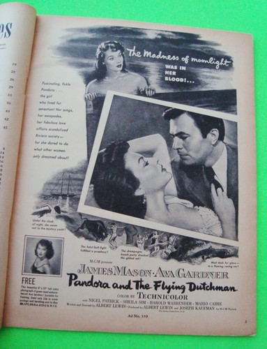 Anuncios de películas 1952 SCREEN STORIES Janet Leigh Gary Cooper John Derek DEBORAH KERR - Imagen 8 de 11