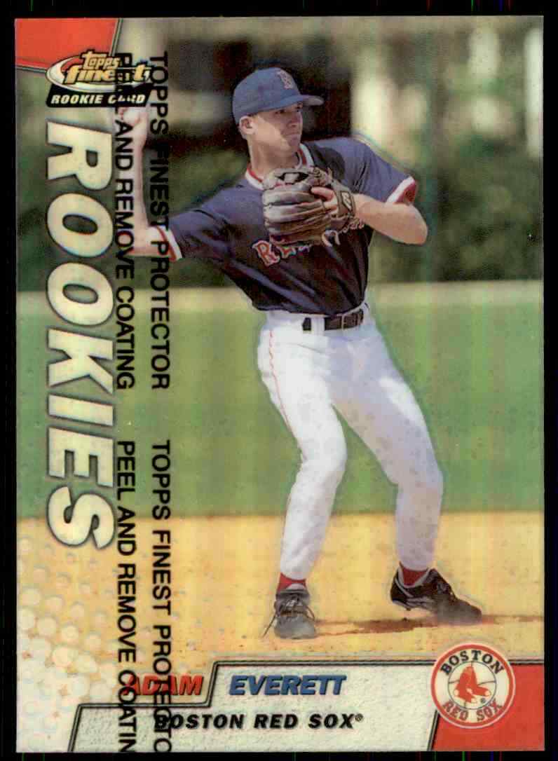 1999 Topps Finest Refractor RC Adam Everett Boston Red Sox #135