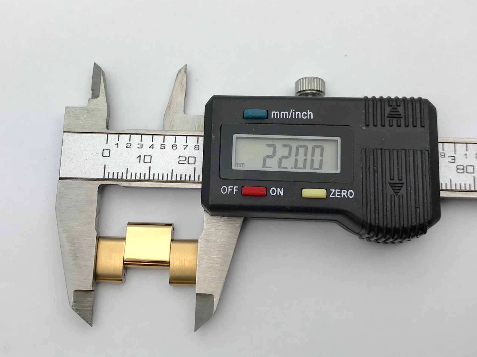 Men's Mickey Invicta 27288 Link Gold Tone 22mm Brushed and Polished 