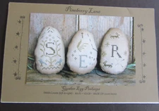 Pineberry Lane QUAKER EGG PINKEEPS Folk Art Counted Cross Stitch Pattern Chart