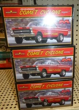 3X Moebius 1238 1965 DYNO DON NICHOLSON COMET CYCLONE MODEL CAR MOUNTAIN King FS