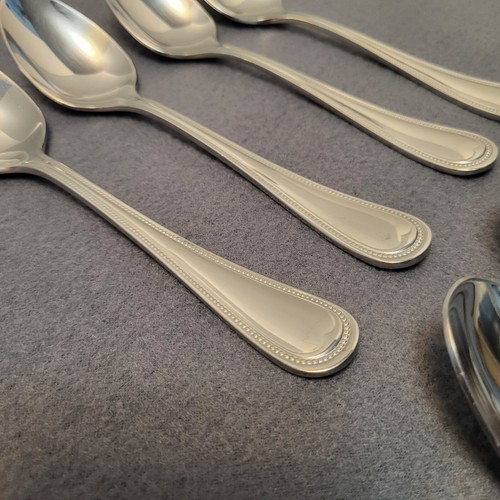 LOT of 7 Reed & Barton English Gentry STAINLESS 18/10 Dinner TABLE SPOONS 7" - Picture 4 of 21
