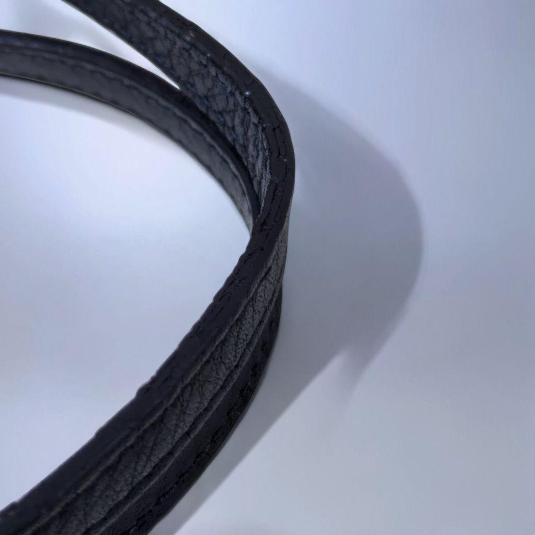 GUCCI 340618 213048 Soho Mini Handbag GG Leather Navy Blue Vintage From Japan thumbnail 14