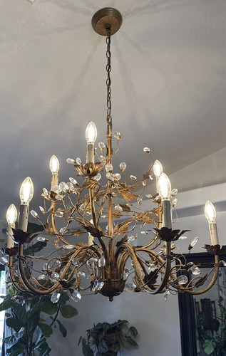 Maxim 2851 Gold Elegante 26"W 6-Light Chandelier Interior House Light Fixture - Picture 6 of 6
