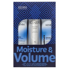 Kenra Trio Moisture and Volume Shampoo, Conditioner and Kenra 25 Hairspray 10 oz