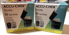 100 Accu-Chek Guide Test Strips EXP 10/26 to 3/27 -  (2 Boxes x 50ct) SHIP FREE