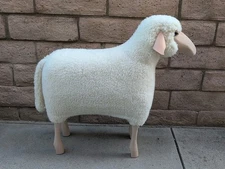 Large Sheep Sculpture Footstool Ottoman Hanns Peter Krafft  Germany Meier Co New