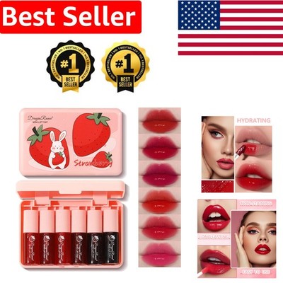 High Pigment Waterproof Lip Tint Mini - 6 Vivid Colors for Lips & Cheeks