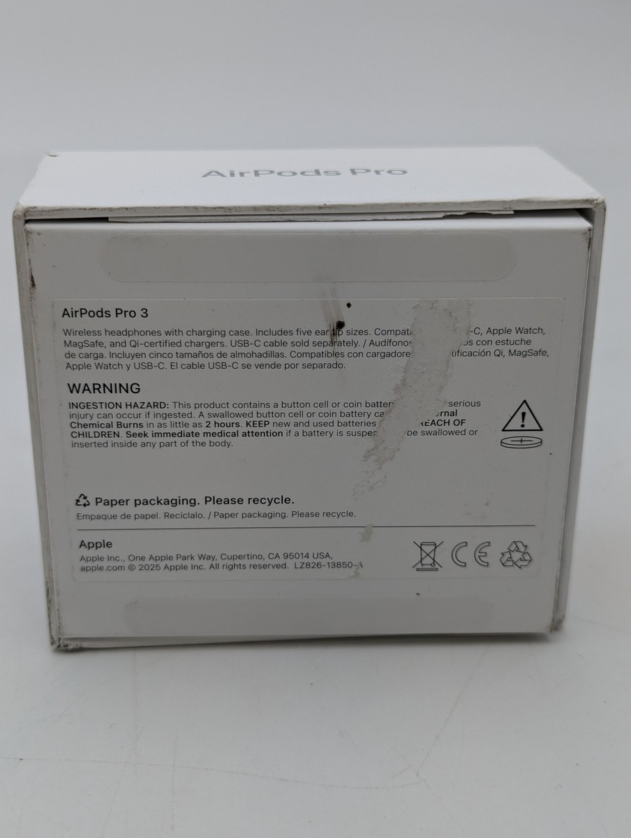 Apple Airpods Pro 3 Wireless Active Noise Cancelling Earbuds