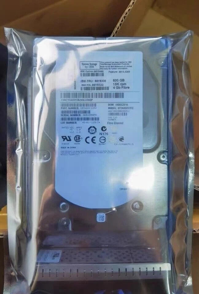 59Y5338 IBM 59Y5460 59Y5322 59Y5336 600GB 15K 4GBFC 3.5" FC-AL HARD DRIVE HDD - Image 3 of 4