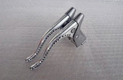 Campagnolo Record Hebel 1968 Vintage FIRST TYPE! Silberkörper SELTEN Colnago Hebel