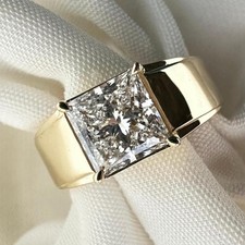 RARE 3.40 Ct Certified White Treated Diamond ...