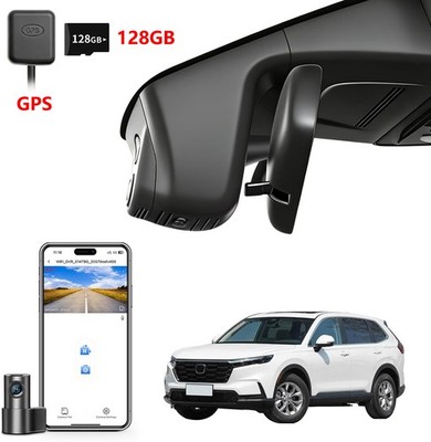 Front 4K + Rear 1080p Dash Cam Custom for Honda CRV CR-V & CR-V Hybrid 2023-2026