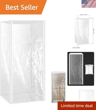 Professional Clear Pan Rack Cover with Zippers - Maintain Freshness, 20 Tier