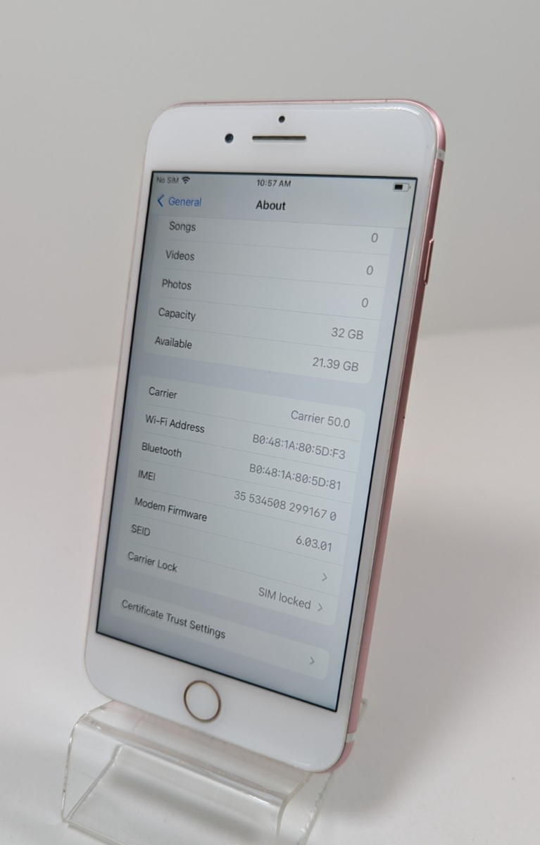 SIMフリー iPhone 7 Plus 32 GB ローズゴールド 065G5 Apple iPhone 7 Plus - 32GB- Rose Gold-LOCKED TO UNKNOWN CARRIER