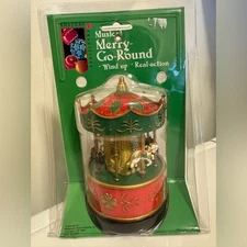 Source Unknown Green and Red Music Merry-Go-Round