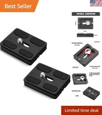 Compact Quick Release Tripod Plates with Anti-Slip Design - Camera Essential