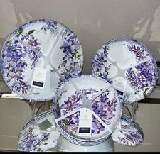 SET 12 PIATTI CENA/INSALATA/PASTA MELAMINA DESIGN GLICINE RACHEL ASHWELL NUOVI CON ETICHETTE