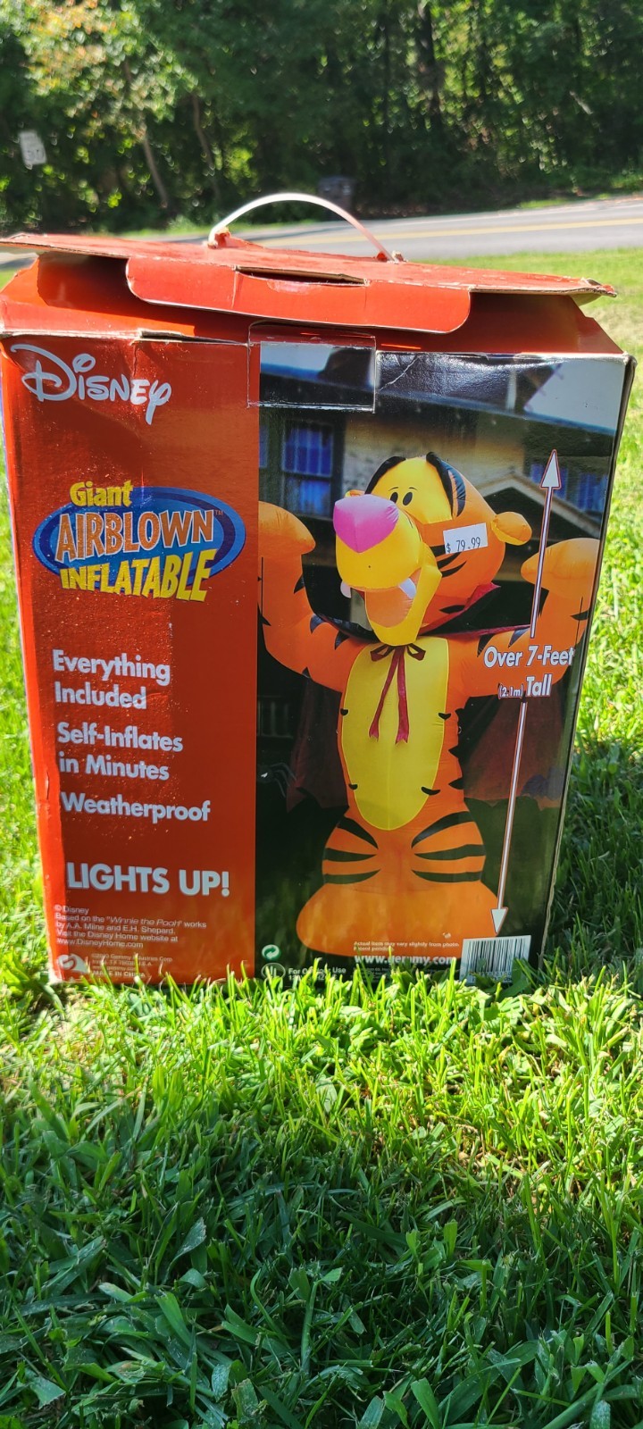 Tigger Inflatable Disney Halloween Vampire Tigger Giant Airblown Inflatable - Over 7 Feet ...