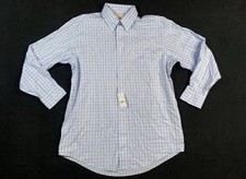 NWT Brooks Brothers Mens Madison Plaid Blue Polo Shirt NON-IRON Supima Cotton